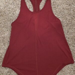 Zyia Active Effortless Tank in cranberry red. 